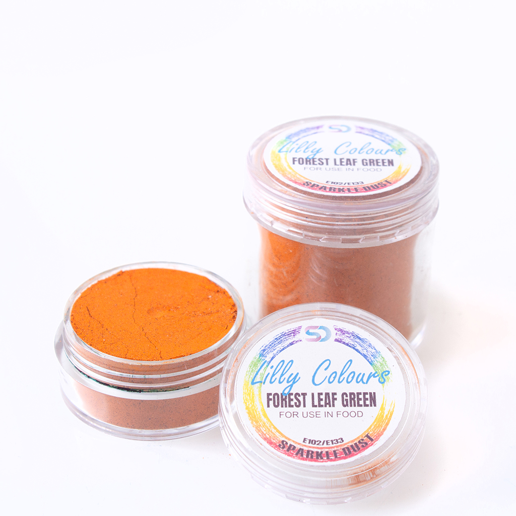 LILLY COLOURS FOREST LEAF GREEN - Sparkle Dust | Aesthetic Bakes in Pretoria LILLY COLOURS FOREST LEAF GREEN