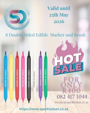 Premium 8-Piece Double-Sided Edible Marker Set