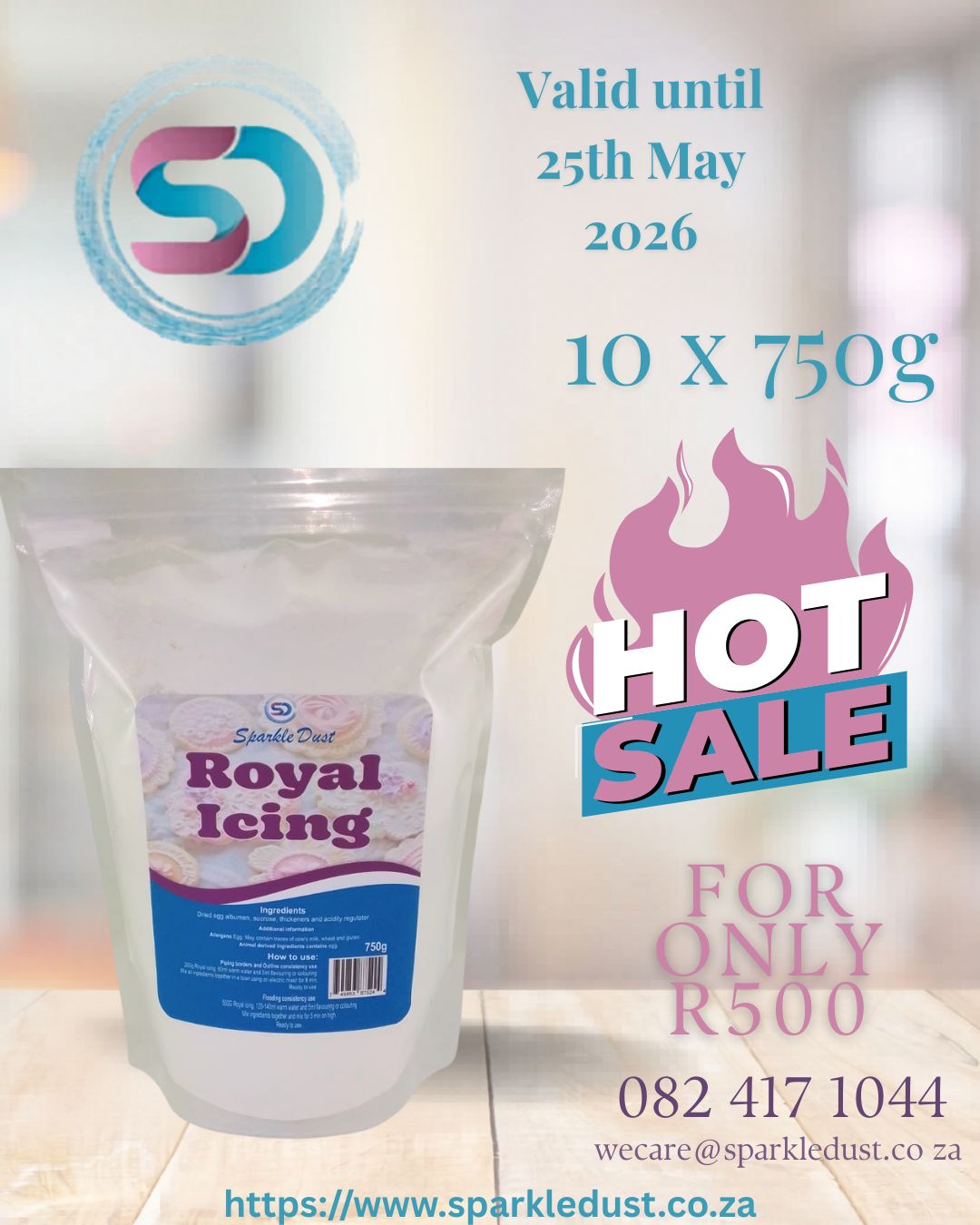 Premium Royal Icing 10 x 750g – May Retail Special